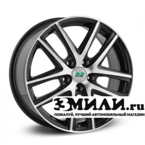 Диск 6.5x16 5x114.30 ET50 D66.10 N2O Y4925 Черный с полированной лицевой поверхностью