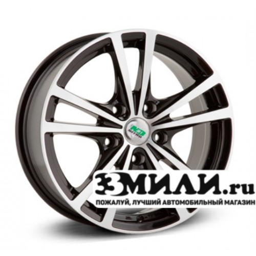 Диск 7.0x16 5x1200 ET34 D72.60 N2O Y9114 Черный с полированной лицевой поверхностью