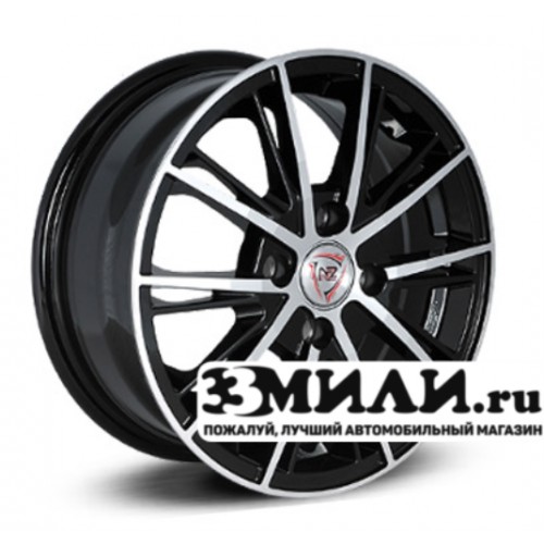 Диск 6.5x16 5x1120 ET33 D57.10 NZ F-31 Черный с полированной лицевой поверхностью