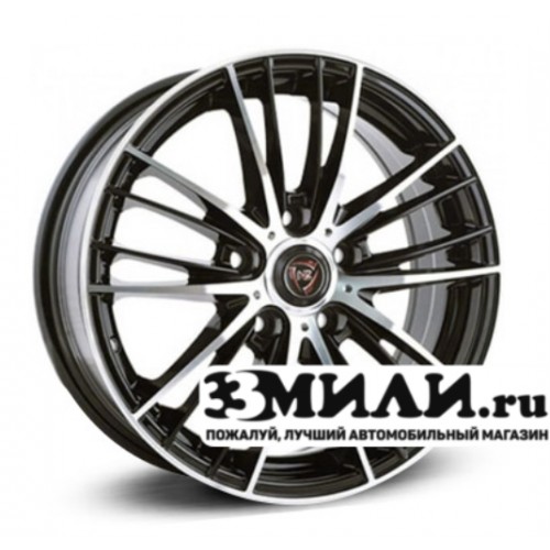Диск 6.5x16 5x114.30 ET50 D66.10 NZ F-33 Черный с полированной лицевой поверхностью