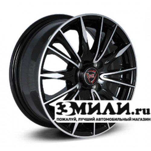 Диск 6.5x16 5x114.30 ET40 D66.10 NZ F-35 Черный с полированной лицевой поверхностью