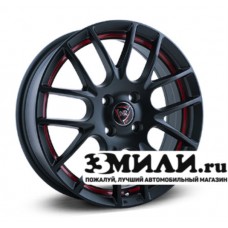 Диск 6.5x16 5x1080 ET50 D63.30 NZ F-40 Черный матовый с красной внутренней полкой