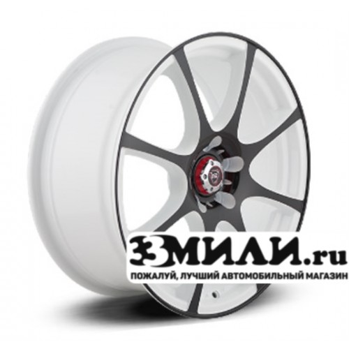 Диск 8.0x18 5x114.30 ET40 D66.10 NZ F-46 Белый с черными элементами
