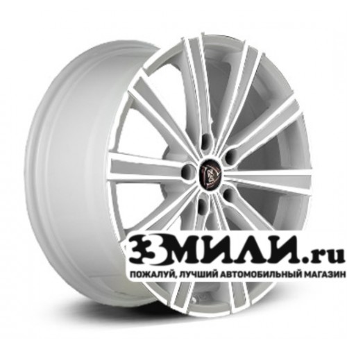 Диск 6.5x16 5x114.30 ET45 D60.10 NZ F-55 Белый с полированной лицевой поверхностью