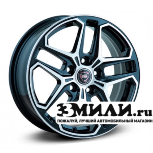 Диск 6.5x16 5x114.30 ET45 D67.10 NZ R-04 Черный с полированной лицевой поверхностью