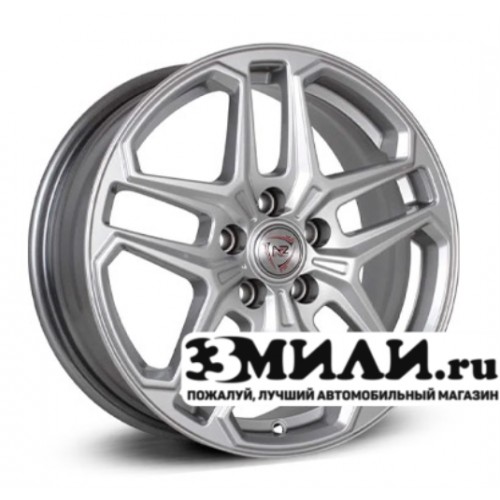 Диск 6.5x16 5x114.30 ET47 D66.10 NZ R-04 Насыщенный серебристый