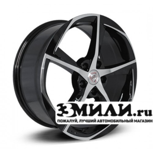 Диск 6.5x16 5x114.30 ET47 D66.10 NZ SH654 Черный с полированной лицевой поверхностью
