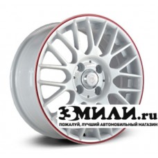 Диск 8.0x18 5x1050 ET42 D56.60 NZ SH668 Белый с красным ободом