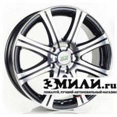 Диск 6.5x16 5x114.30 ET50 D66.10 Nitro Y3163 Черный с полированной лицевой поверхностью