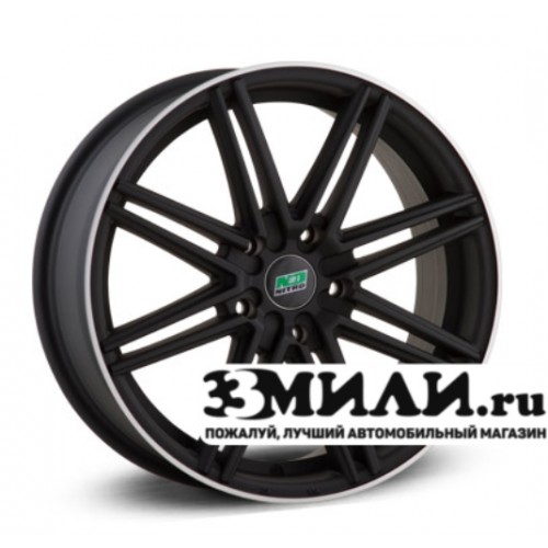 Диск 7.0x16 5x114.30 ET40 D66.10 Nitro Y3179 Черный матовый с полированным ободом