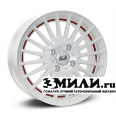 Диск 7.0x17 5x114.30 ET45 D60.10 Nitro Y833 Белый матовый с красной внутренней полкой