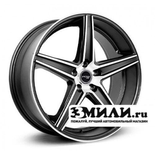 Диск x x100 ET42 D60.1 PDW Revolve Черный с полированной лицевой поверхностью
