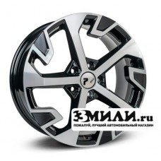 Диск 7.5x18 5x1080 ET47 D60.10 RPLC-Wheels Che262 Черный с полированной лицевой поверхностью