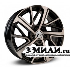 Диск 6.5x17 5x1080 ET33 D60.10 RPLC-Wheels Che267 Черный с полированной лицевой поверхностью