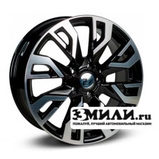 Диск 7.0x18 5x114.30 ET53 D54.10 RPLC-Wheels Ge207 Черный с полированной лицевой поверхностью