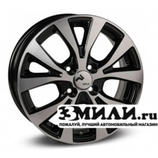 Диск 6.0x15 4x1000 ET46 D54.10 RPLC-Wheels Hy161 Черный с полированной лицевой поверхностью