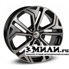 Диск 7.5x18 5x114.30 ET50 D67.10 RPLC-Wheels Hy205 Черный с полированной лицевой поверхностью