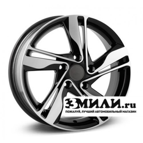 Диск x x114.3 ET41 D67.1 RPLC-Wheels KI73 Черный с полированной лицевой поверхностью