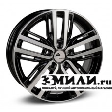 Диск 7.0x17 5x114.30 ET47 D67.10 RPLC-Wheels Ki259 Черный с полированной лицевой поверхностью