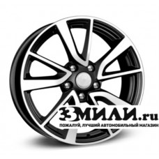 Диск 7.0x17 5x114.30 ET45 D66.10 RPLC-Wheels Ni101 Черный с полированной лицевой поверхностью