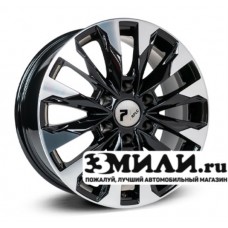 Диск 7.5x18 6x139.70 ET25 D106.10 RPLC-Wheels To258 Черный с полированной лицевой поверхностью