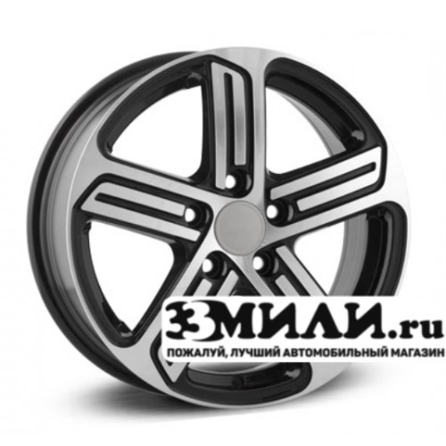 Диск 6.0x15 5x1120 ET43 D57.10 RPLC VW91 Черный с полированной лицевой поверхностью