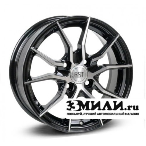Диск x x100 ET40 D60.1 RST R014 Черный с полированной лицевой поверхностью
