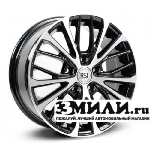 Диск 6.5x16 5x114.30 ET45 D60.10 RST R036 Черный с полированной лицевой поверхностью