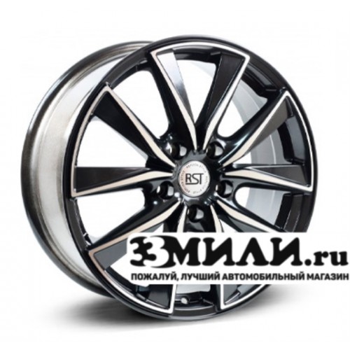 Диск 7.0x17 5x1080 ET50 D63.40 RST R057 Черный с полированной лицевой поверхностью