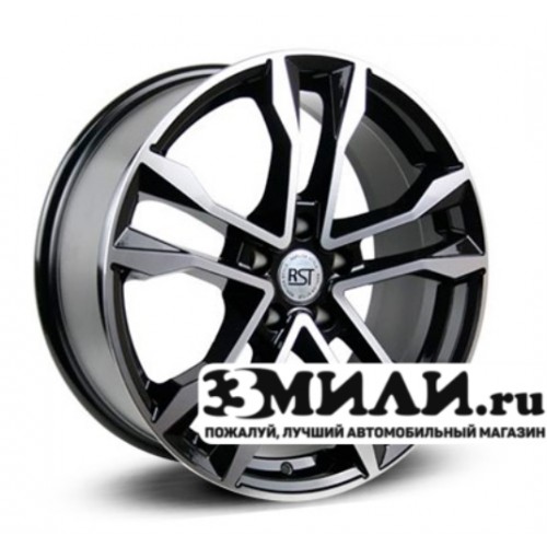 Диск 8.0x18 5x114.30 ET45 D60.10 RST R068 Черный с полированной лицевой поверхностью
