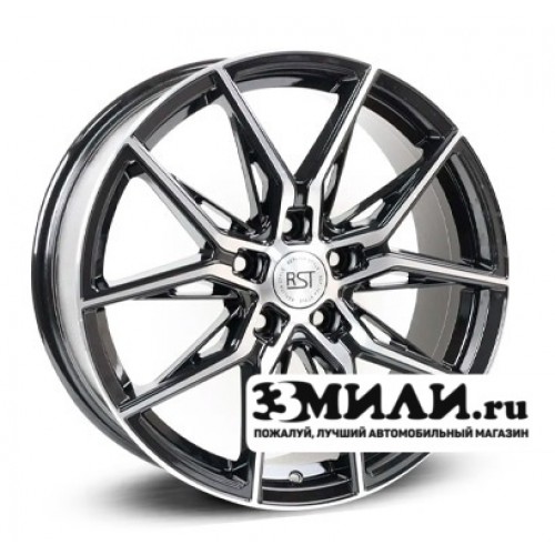 Диск x x108 ET47 D60.1 RST R218 Черный с полированной лицевой поверхностью