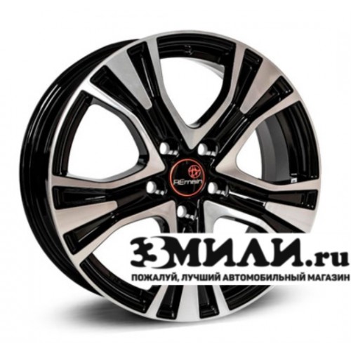 Диск 7.0x17 5x114.30 ET45 D60.10 Remain Camry R159 Черный с полированной лицевой поверхностью