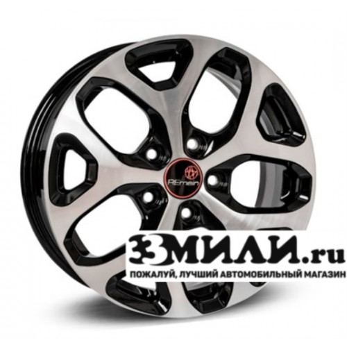 Диск 6.5x16 5x114.30 ET50 D67.10 Remain Elantra R174 Черный с полированной лицевой поверхностью