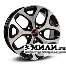 Диск 6.5x16 5x114.30 ET50 D66.10 Remain Kaptur R174 Черный с полированной лицевой поверхностью