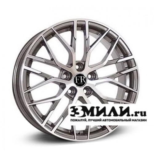 Диск x x112 ET35 D66.45 Replica FR A170T Антрацитовый с полированной лицевой поверхностью