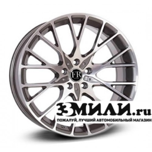 Диск 8.0x18 5x1120 ET30 D66.60 Replica FR B203T Антрацитовый с полированной лицевой поверхностью