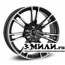 Диск 9.5x19 5x1120 ET40 D66.60 Replica FR B5396 Черный матовый с полированной лицевой поверхностью