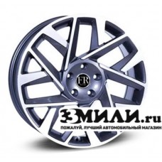 Диск 7.5x18 5x114.30 ET50 D67.10 Replica FR HND0113 Темно - серый глянцевый с полированной лицевой поверхностью