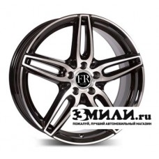 Диск x x112 ET43 D66.6 Replica FR MR274 Черный с полированной лицевой поверхностью
