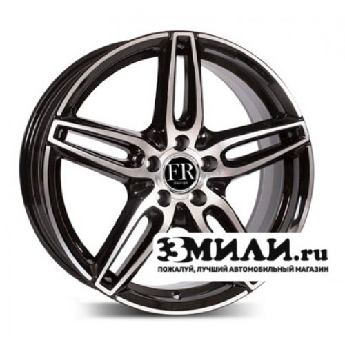 Диск x x112 ET43 D66.6 Replica FR MR274 Черный с полированной лицевой поверхностью