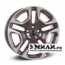 Диск x x114.3 ET40 D60.1 Replica FR TY0113 Черный матовый с полированной лицевой поверхностью