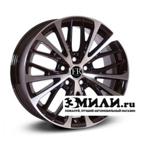 Диск x x114.3 ET45 D60.1 Replica FR TY5343 Черный с полированной лицевой поверхностью