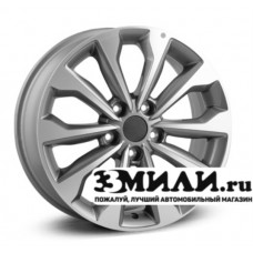 Диск 7.0x17 5x114.30 ET52 D67.10 Top Driver Ki254 Антрацитовый с полированной лицевой поверхностью