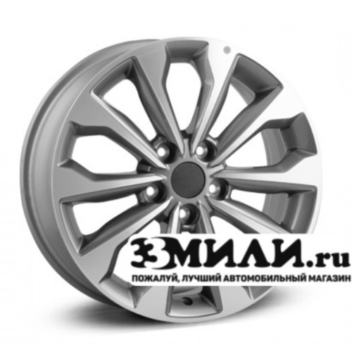 Диск 7.0x17 5x114.30 ET52 D67.10 Top Driver Ki254 Антрацитовый с полированной лицевой поверхностью