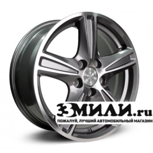 Диск 7.0x16 5x1080 ET50 D63.30 Top Driver V9 Антрацитовый с полированной лицевой поверхностью