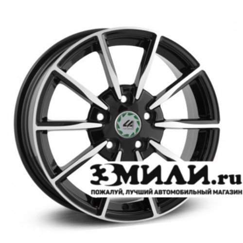 Диск 6.5x16 5x114.30 ET45 D60.10 Top Driver S-series TY16-S Черный с полированной лицевой поверхностью