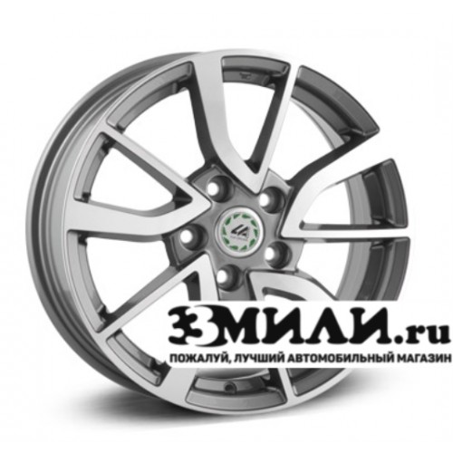 Диск 6.5x16 5x1120 ET46 D57.10 Top Driver S-series VV14-S Антрацитовый с полированной лицевой поверхностью