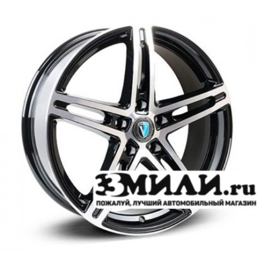 Диск 7.5x18 5x1120 ET42 D66.60 Venti 1818 Черный с полированной лицевой поверхностью