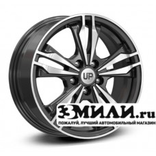 Диск 6.5x16 5x114.30 ET43 D67.10 Wheels UP Up103 Черный с полированной лицевой поверхностью