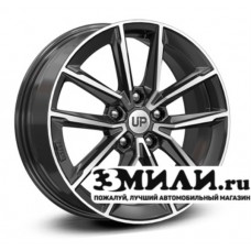 Диск 6.5x17 5x114.30 ET40 D66.10 Wheels UP Up104 Черный с полированной лицевой поверхностью